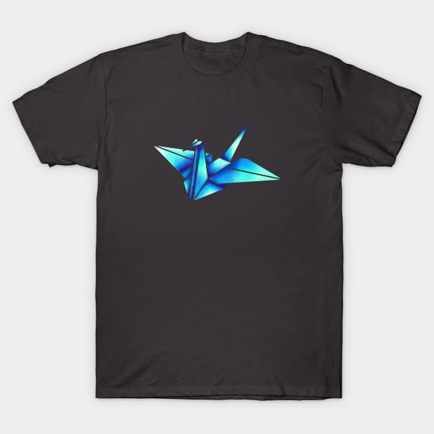 Origami Crane T-Shirt by EGGnTEDDY